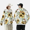 thumbnail image 4 of Lsque Sunflowers Leaves And Birds UPF 50+ Lightweight Sun Protection Men's Women's Long Sleeve Shirt, Hoodie Performance -Large, 4 of 9