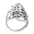 thumbnail image 3 of Beautiful Marcasite Flower Vine .925 Silver Ring-6, 3 of 6