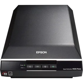Restored Epson Perfection V600 Flatbed Photo Scanner, 6400 DPI High Resolution &ndash; P/N; B11B198011-NR (Refurbished)