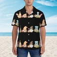 thumbnail image 4 of Lsque Coffee Gnome (2) pattern Hawaiian Shirt for Men, Unisex Summer Beach Casual Short Sleeve Button Down Shirts-Small, 4 of 9