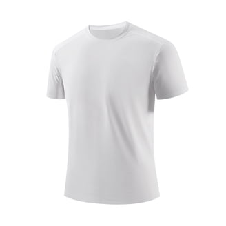 Real Essentials 5 Pezzi Donna Manica Corta Girocollo t-Shirt Dry-Fit Athletic Performance Yoga Activewear Allenamento Top - Multicolore - S