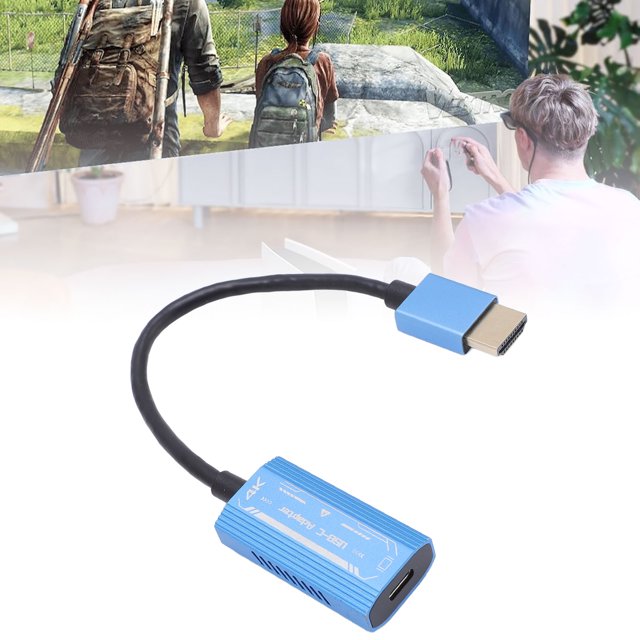 HD Multimedia Interface To USB C Adapter, AR Glasses Adapter Bidirectional Transmission 4K 60Hz for Projector