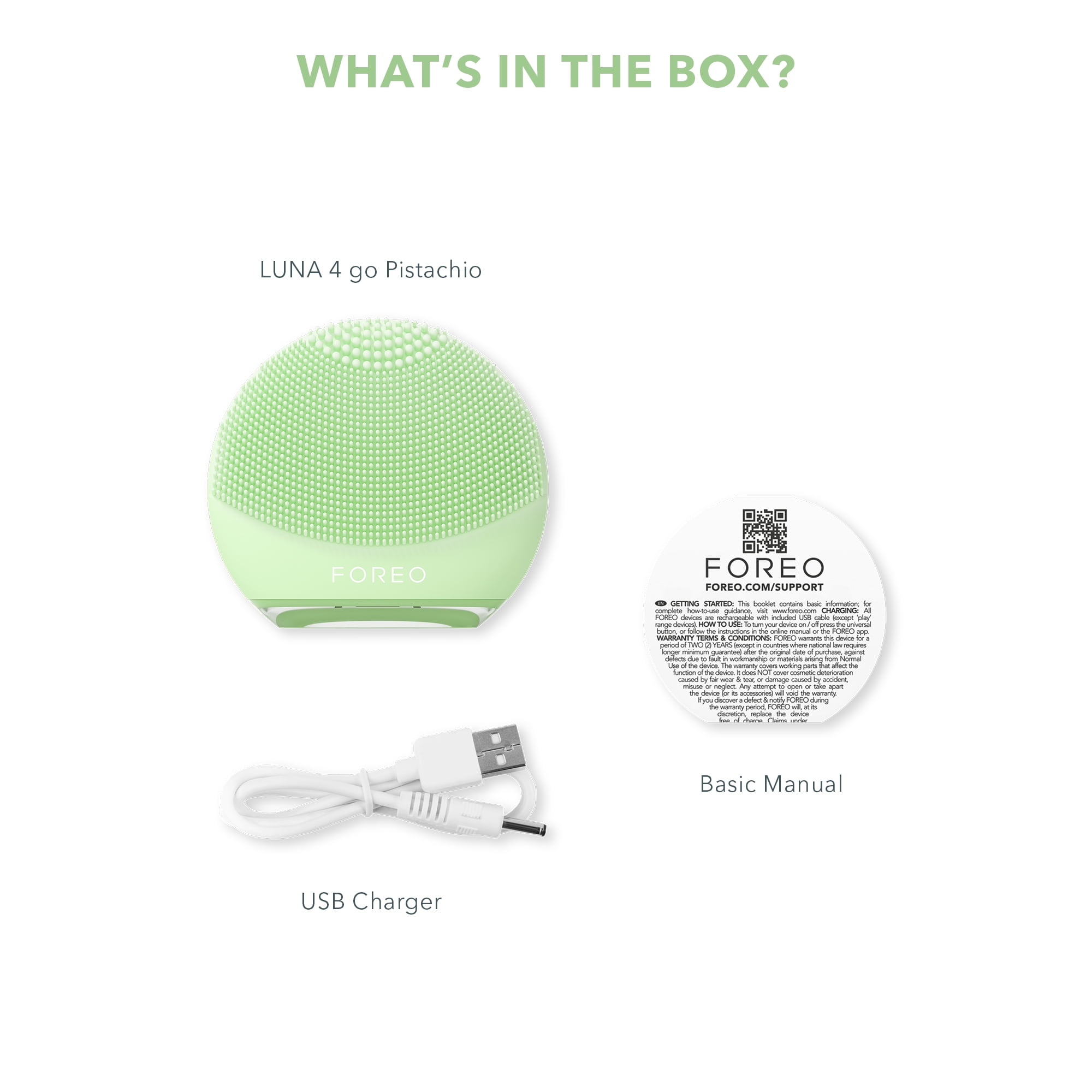 FOREO LUNA 4 Go - Silicone Facial Cleansing Brush for Travel 