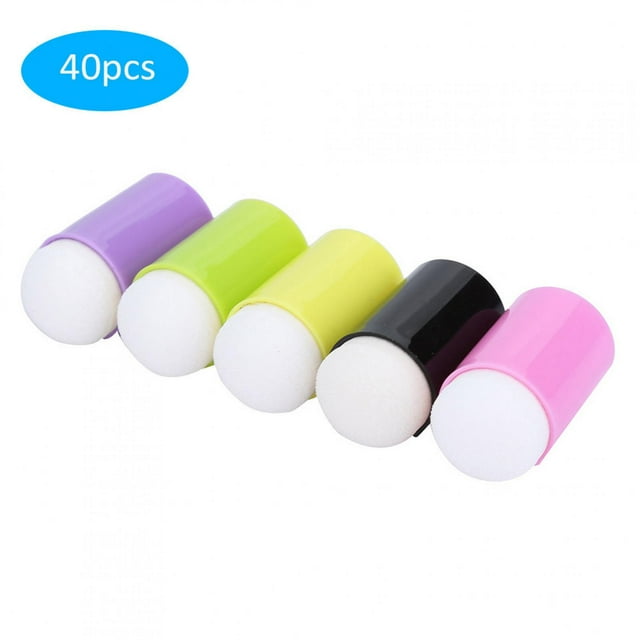 Esponja para pintar, 40 piezas de esponja para dedos, esponja para pintar con los dedos, esponja para dibujar con los dedos, características mejoradas