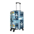thumbnail image 3 of Bixox Washable Airplanes and Aviation Signs Printed Luggage Cover, Fashion Suitcase Protector Fits for Medium luggage, 3 of 8