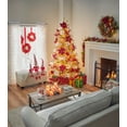 thumbnail image 3 of BrylaneHome Set of 3 Pre-Lit 16 inch Christmas Wreaths with 20 Warm Lights & Timer Function, Pre-Decorated, Cordless, No Outlet Required, 3 of 6