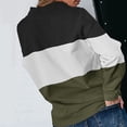 thumbnail image 5 of DHFJKG Women's Sports Quarter Zip Sweatshirt Color Block Loose Fit Stand Collar Long Sleeve Pullover Spring Stylish Tops, 5 of 6