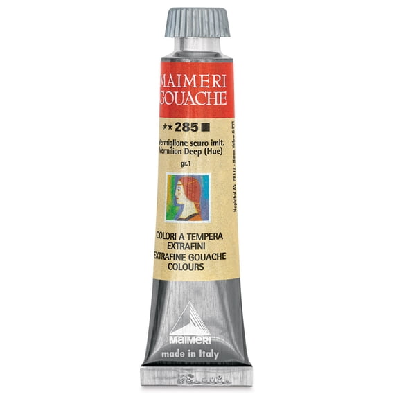 Maimeri Artist Gouache - Vermilion Deep Hue, 20 ml tube