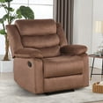 thumbnail image 5 of Bonzy Home Modern Comfort Reclining Chair Breathable Fabric Recliner Chairs, Brown, 5 of 8