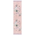 thumbnail image 2 of SAFAVIEH Carousel Kids Taneka Animals at Play Runner Rug, Blush Pink, 2' x 8', 2 of 10
