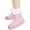 Pink 5#, variant on Woobling Women Rubber Boot Waterproof Garden Shoes Slip Resistant Rain Boots Lightweight Rainboot Womens Drawstring Pull On Booties Black 3# 4.5-5
