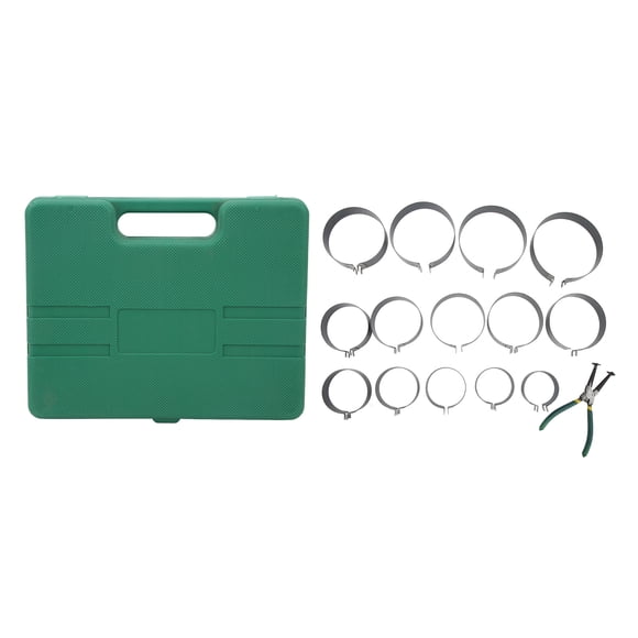 Juego de compresor de anillos de pistón, alicates de instalación universales profesionales, kit de herramientas de 14 bandas para automóviles y camiones