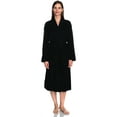 thumbnail image 4 of TowelSelections Women's Kimono Robe Turkish Cotton Soft Terry Bathrobe Medium/Large Phantom Black, 4 of 5