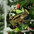 thumbnail image 2 of Ornament Window Hanging,Green Frog Suncatcher Diamond Glass Panel Amphibians Sun Catchers Decor for Birthday for Women, Men, Wife, Aunt, and Mom, 2025, 2025, Holiday Decoration,, 2 of 5