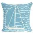 thumbnail image 2 of Trans-Ocean Imports 7FP8S167333 18 in. Liora Manne Frontporch Sails Indoor & Outdoor Pillow - Navy, 2 of 4