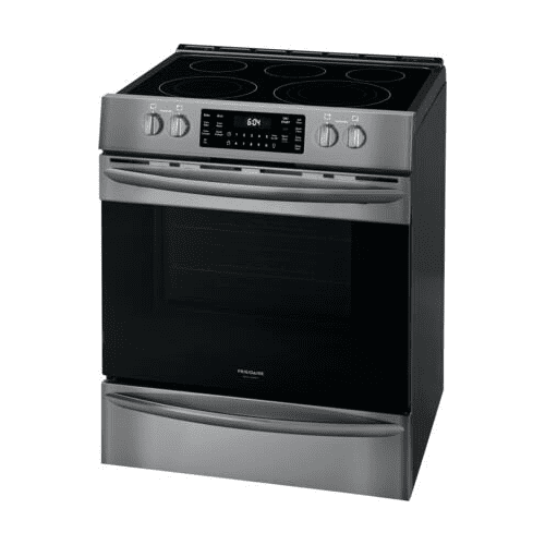 frigidaire black stainless electric range