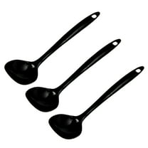 Chef Craft 11" Long Melamine Basting Spoon Kitchen Utensil - Black 3 Pack