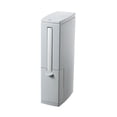 thumbnail image 2 of Cateissary Bote de basura de plástico ligero y ecológico con soporte para cepillo de baño para una fácil limpieza conveniente Suministros de limpieza para el hogar S gris, 2 of 6