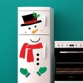 thumbnail image 4 of Bewildely Calcomanía para puerta de nevera de estilo de dibujos animados con temática de Navidad de Hotel, decoración impermeable para Kits de decoración para fiestas CT030, 4 of 6