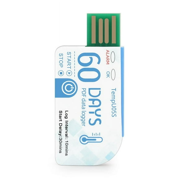 1Pcs TempU05s USB Temperature Data Logger 60 Day Single Use Temperature Analyzer PDF Report USB Temperatu