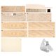 thumbnail image 1 of Matsuzay Harvey creativo de montado velero modelo DIY occidental clásico juguete era modelo adecuado para decorar restaurante Artesanía Blanco No.01 Matsuzay HA027667-01, 1 of 1