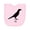AD-Pink, variant on Inktastic Country Crow Caw. Silhouette Newborn Bib