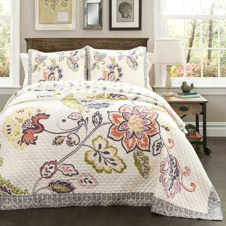 Lush Decor Aster Quilt 3-Piece Set