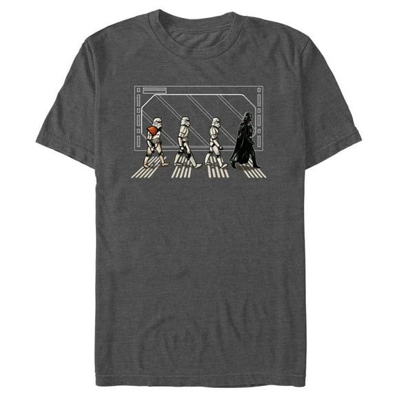Men's Star Wars: A New Hope Deathstar Road Vader Graphic Tee Charcoal Heather 3X Large