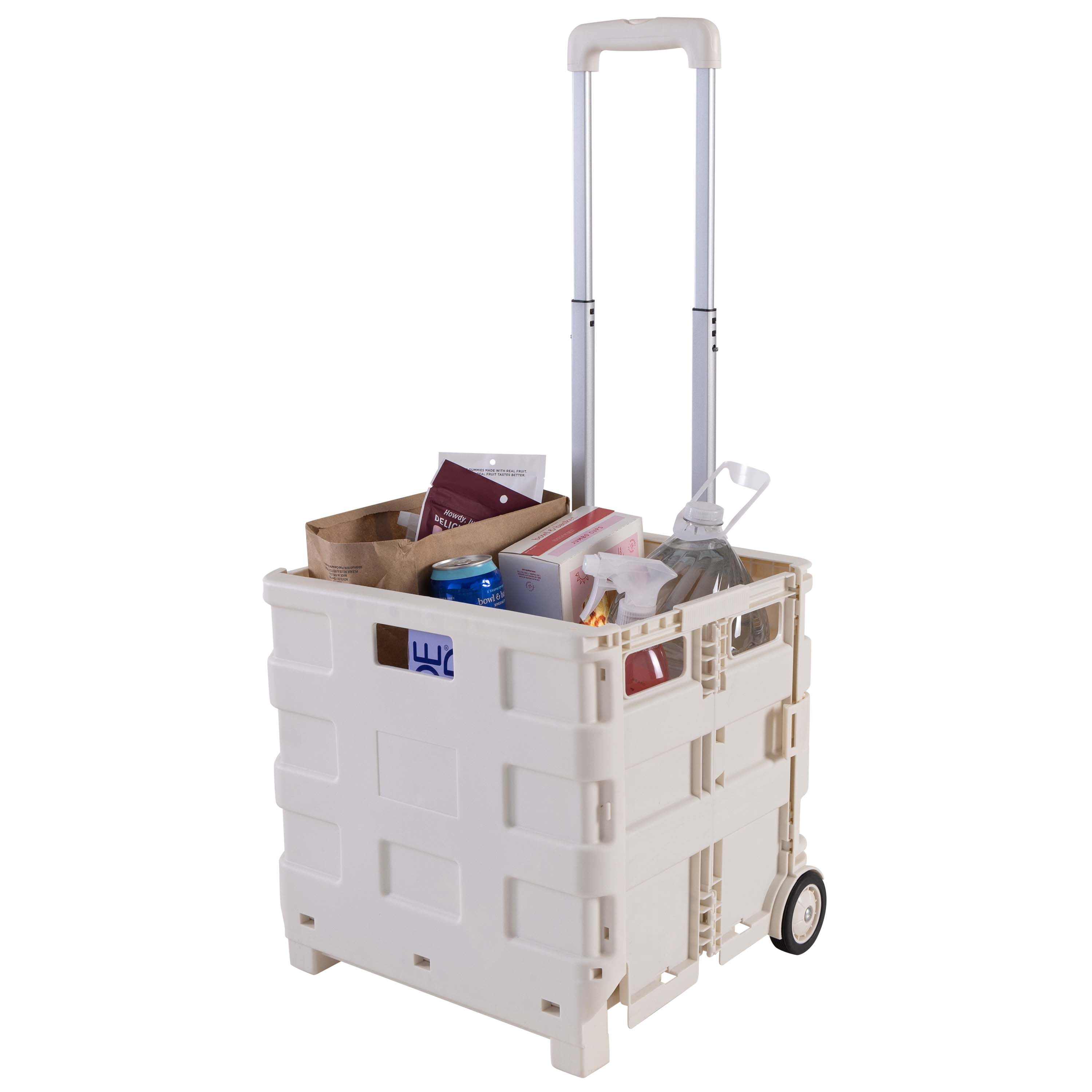 Simplify Tote & Go Collapsible Utility Cart in White