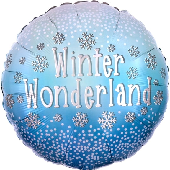 18" Winter Wonderland Snowflake Foil Balloon