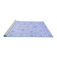 thumbnail image 2 of Ahgly Company Machine Washable Indoor Rectangle Oriental Blue Traditional Area Rugs, 6' x 9', 2 of 4