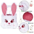 thumbnail image 4 of GEX 3D Easter Bunny Basket For Kids, Egg Hunts bucket For Boys And Girls, Fluffy Easter Basket Bags With Foldable Rabbit Ears, Decoration For Easter White, 4 of 9
