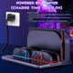 thumbnail image 3 of Estación de carga y almacenamiento para Switch 2 y Joy Con, soporte cargador 4 en 1 con 8 ranuras para tarjetas de juego, diseño plegable y portátil, carga 4 Joy Con simultáneamente con indicador LED, 3 of 7