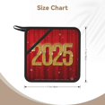 thumbnail image 3 of Sikiie Happy New Year 2025 Pot Holders Kitchen Insulation Mats Heat Resistant Pot-Holder Oven Anti-Scald Pads for Cooking Baking, 7.1*7.1inch, 3 of 8
