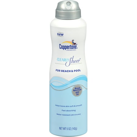Coppertone Coppertone Cleary Sheer Beach/ Pool Spray SPF 30, 5 oz