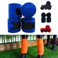 thumbnail image 2 of 9.8Ft 4Pcs Horse Leg Wraps Horse Leg Bandage For Horse Riding Show Perform Red, 2 of 7