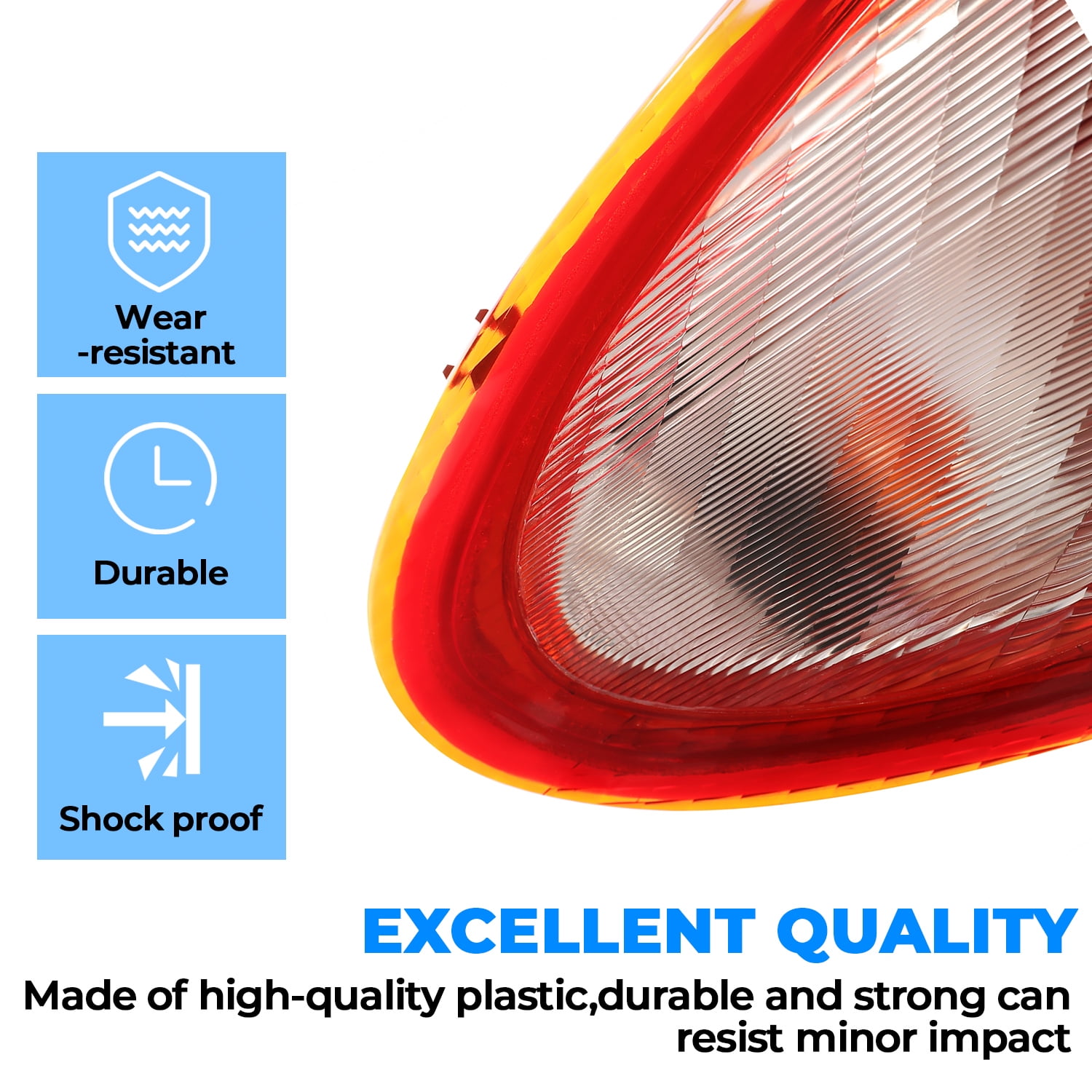 Kojem Right Tail Light for 2006-2010 Chrysler PT Cruiser Replace for 5116222AB w/ Bulbs Halogen Lamp Passager Side
