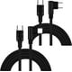 thumbnail image 1 of Cable USB-C 3m Speed Black 3LI 2Pzas 3m USB-C Recto a 90° Negro Rápida 60W 3A., 1 of 1