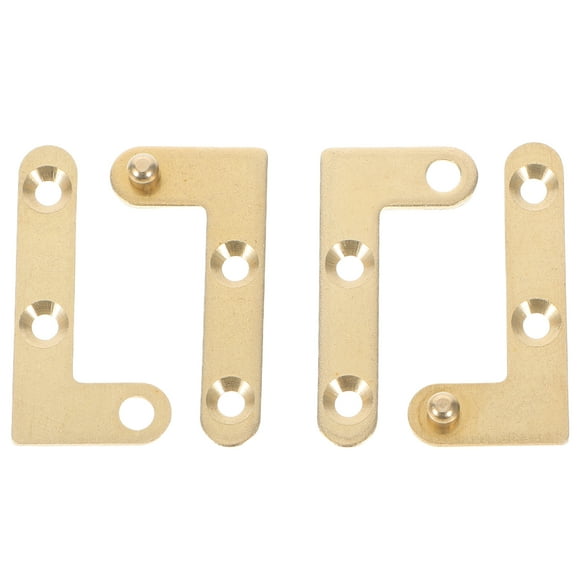 MOVTOTOP Hemoton 2pcs Pivot Door Hinge 180 Degree Rotatable Secret Hidden Hardware Up Down Shaft Hinges