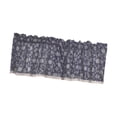 thumbnail image 4 of Cortina decorativa con cenefa de 137 x 61 cm, con bolsillo para barra y tratamiento para ventanas Azul marino, 4 of 9