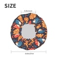 thumbnail image 5 of Yiaed Snowman house leaf Print Reusable Shower Cap & Bath Cap & Lined, Oversized Waterproof Shower Caps Designed for all Hair Lengths, 5 of 7