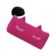 thumbnail image 2 of Bolsa de Almacenamiento Vogacara de Franela Suave para Maquillaje Cosmético Rosa Roja 20.5x8.5x3.5cm, 2 of 6