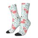 thumbnail image 1 of Balery Cute Flamingo Calcetas Largas con Estampado para Hombre y Mujer – Suaves y Transpirables, Talla Única (US 5-11), 1 of 6