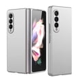 thumbnail image 4 of Phone Case for Samsung Galaxy Z Flip 5 Slim Fit Flip Snap On Hybrid Shockproof Hard PC + Rubber TPU Matte Finish Back Protector Cover fit Galaxy Z Flip 5 - Silver, 4 of 8