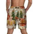 thumbnail image 4 of Goofa Holiday Christmas Stars Printed Men's Swim Trunks Board Shorts Quick Dry Mens Swimming Trunks with Compression Liner,Breathable Fit Hawaii Beach Shorts-3X-Large, 4 of 9