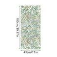 thumbnail image 6 of Callipe Iridescent Window Film Green Leaf Flower Pattern Non-Adhesive Glass Sticker Reusable Privacy Film for Living Room Bedroom Bathroom, 6 of 8