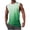 Green#1, variant on cocolona Mens Loose Tank Tops Summer Sleeveless Crew Neck Gym Workout Muscle T-shirts Vacation Beach Gradient Print Tees