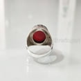 thumbnail image 7 of Red Onyx Mans Ring, Natural Red Onyx Gents Ring, December, Silver Jewelry, 925 Silver Ring, Birthday Gift, Heavy Mens Ring, Arabic Design, Ottoman Style Ring, Christmas, Turkey Mens Signet Ring, 7 of 7
