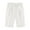 White, variant on Karight Women's Elastic Waist Casual Comfy Cotton Linen Beach Shorts with Drawstring Knee Length Curling Bermuda Shorts
