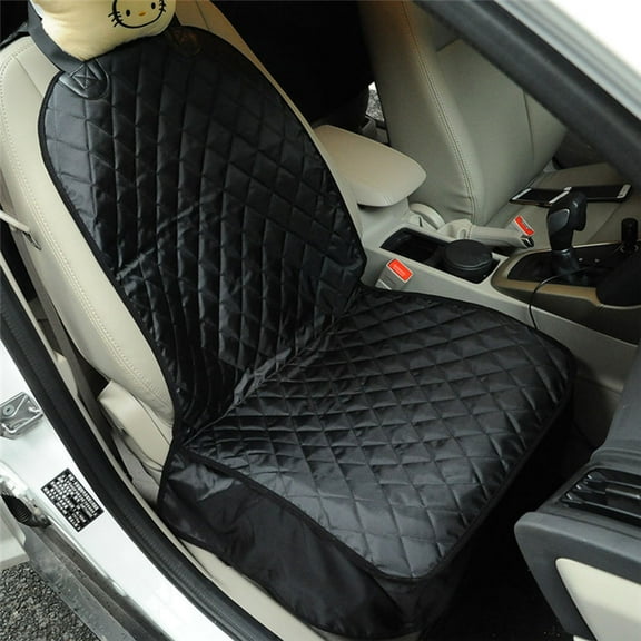 KONTONTY Car Seat Covers Back Seat Cover for Dogs Pet Mat Black